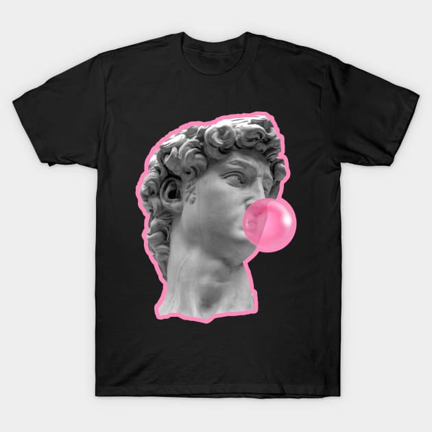 Michelangelo with gum T-Shirt by Print&fun